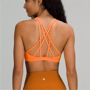 NWT Lululemon Free to Be Serene Bra - Highlighter Orange (4)